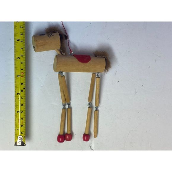 Vintage‎ Marionette Donkey Puppet Wooden Toys Natural,missing Foot - Picture 3 of 5